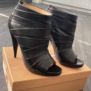 Christian Louboutin Drapicone booties. Size 38.5